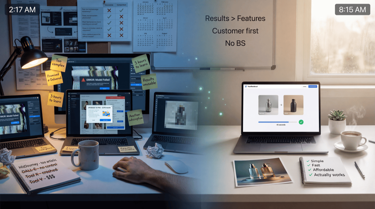 Why we built YourRender.ai - From frustration to solution
