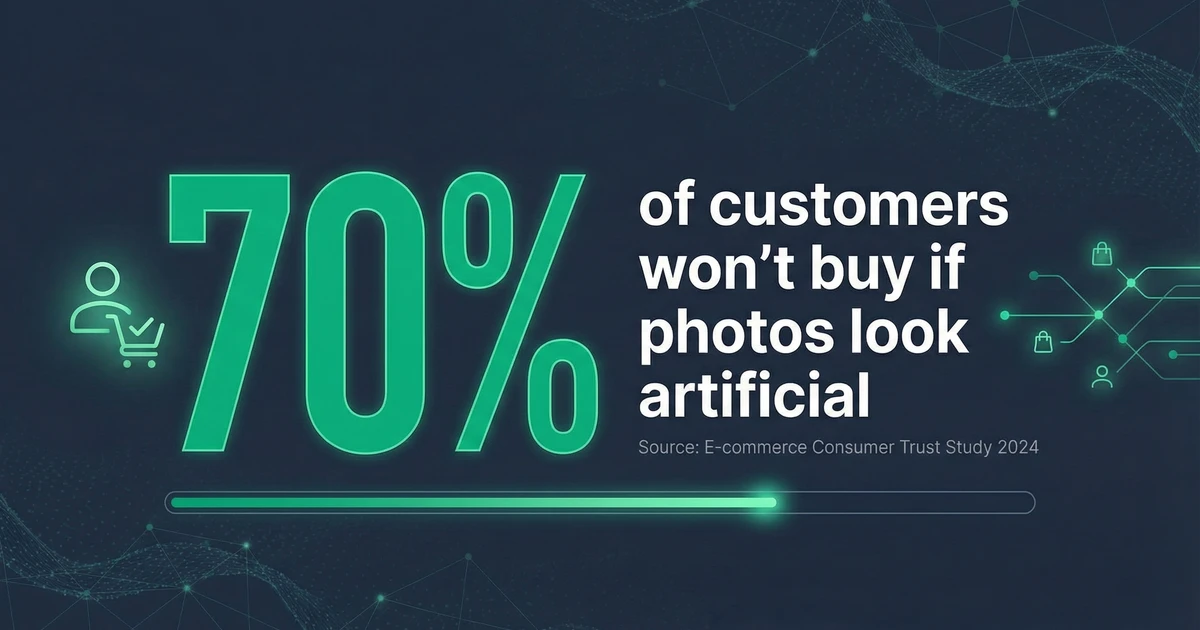 70% of consumers reject perfect AI images