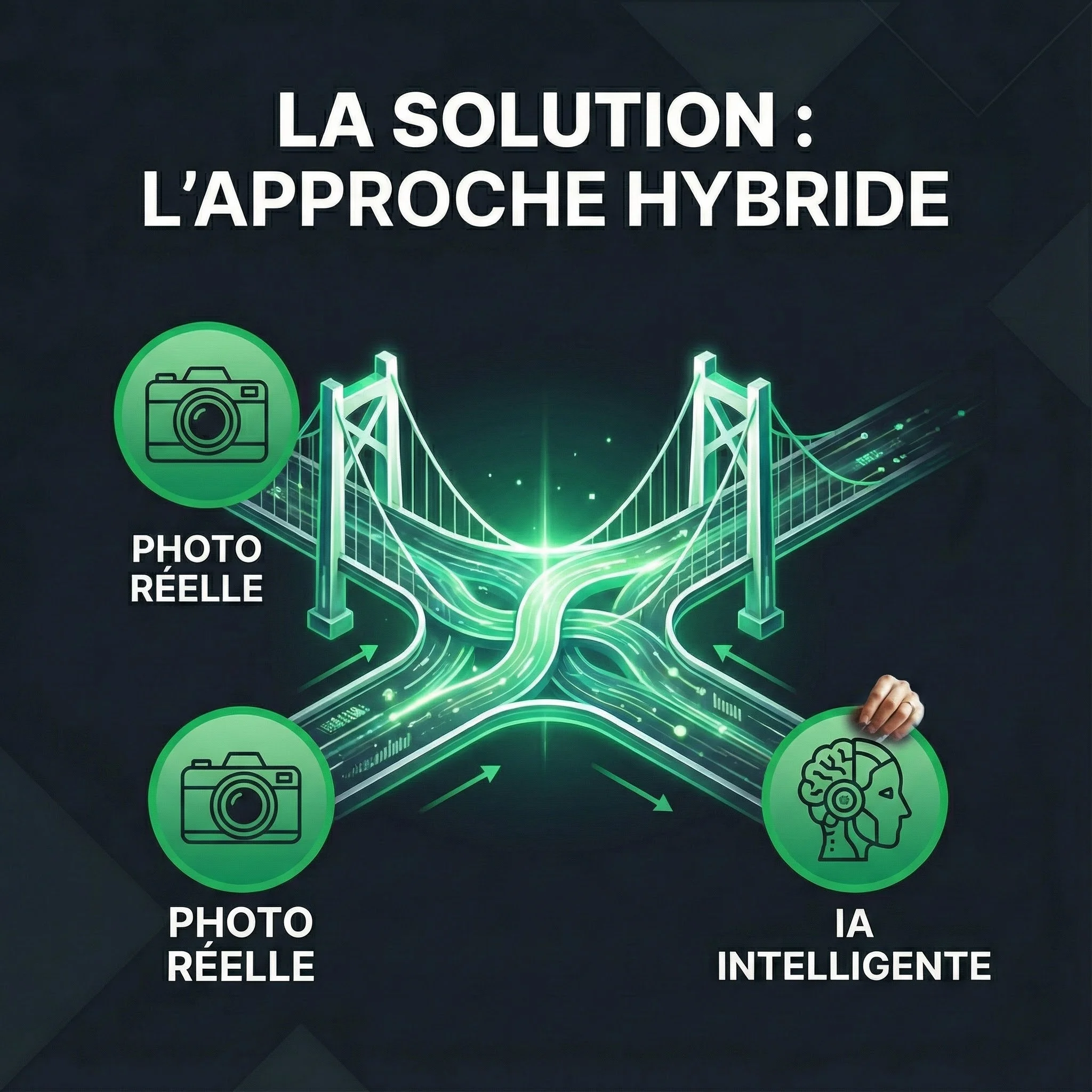 La solution hybride : Photo réelle + amélioration IA