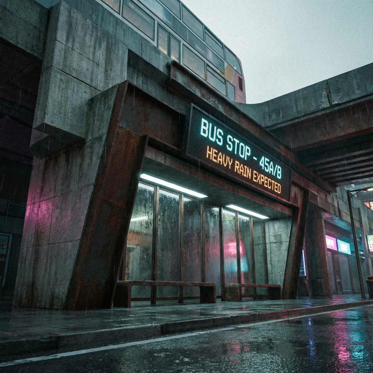 Untersicht vom Boden aufwärts blickend