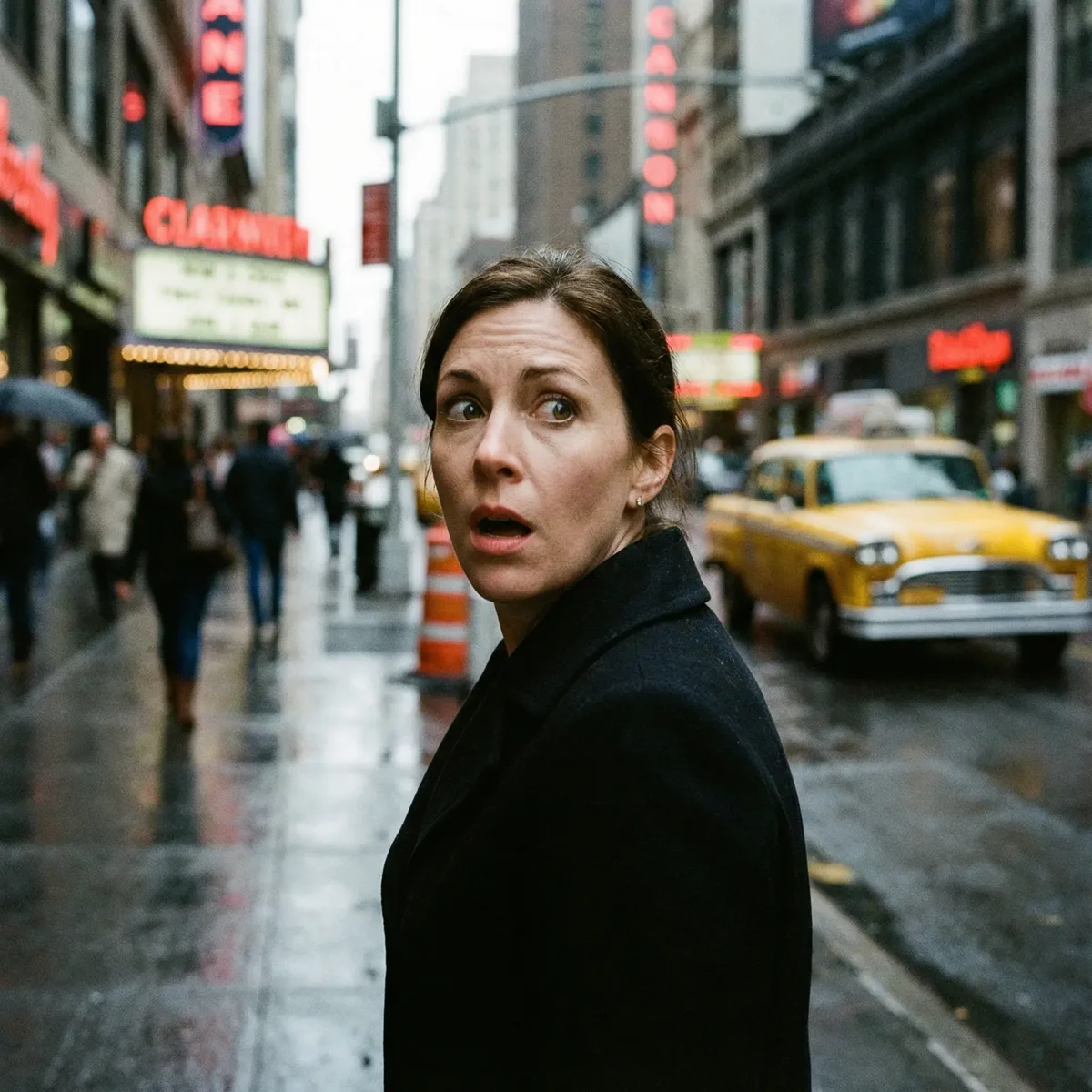 Reaktionsaufnahme zeigt Motiv, das sich scharf umdreht