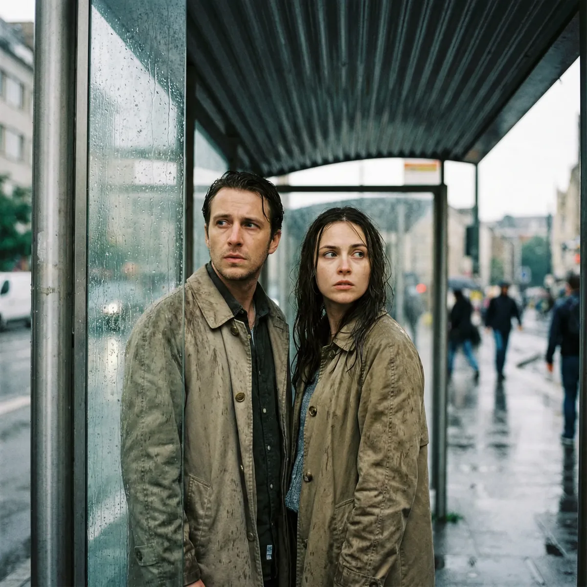 Zweier-Einstellung rahmt zwei Personen nebeneinander