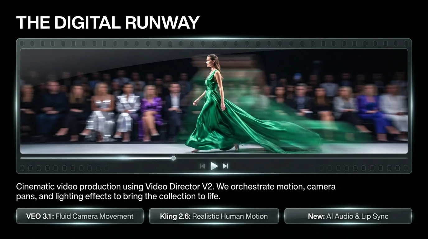 La Passerella Digitale - Video Director V2 con VEO 3.1 e Kling 2.6