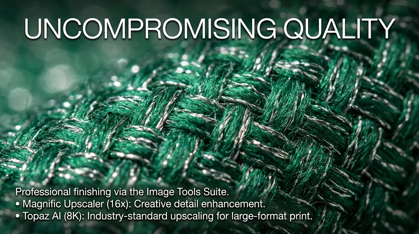 Qualità Senza Compromessi - Image Tools con Magnific Upscaler e Topaz AI