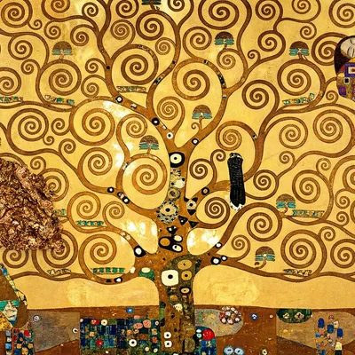 Klimt Style - Gold Leaf and Art Nouveau Patterns
