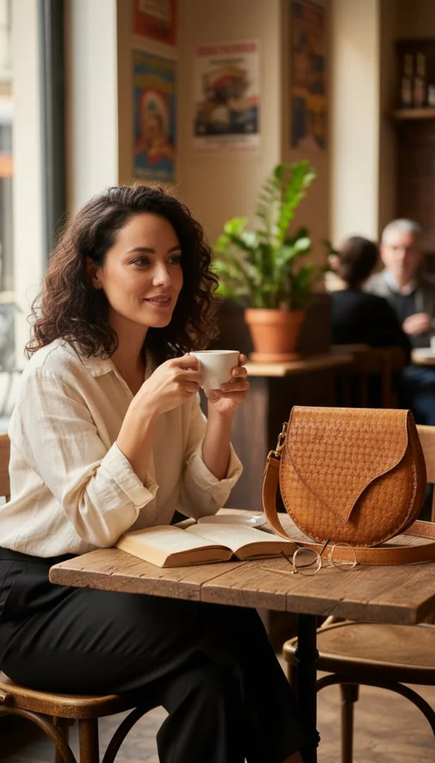 KI-generiertes Lifestyle-Bild einer Tasche