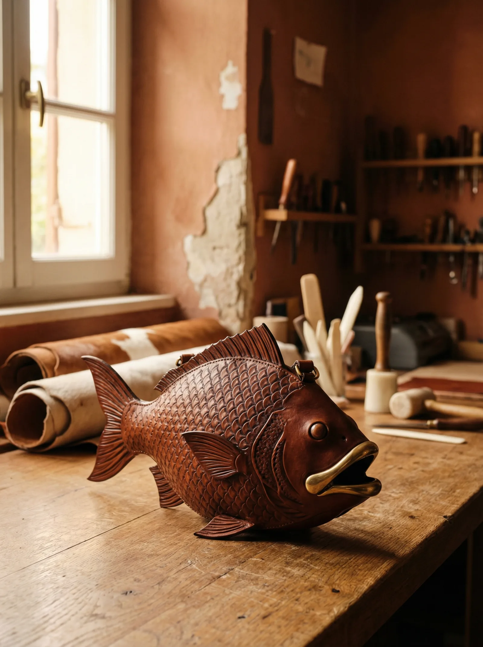 Handcrafted leather bag