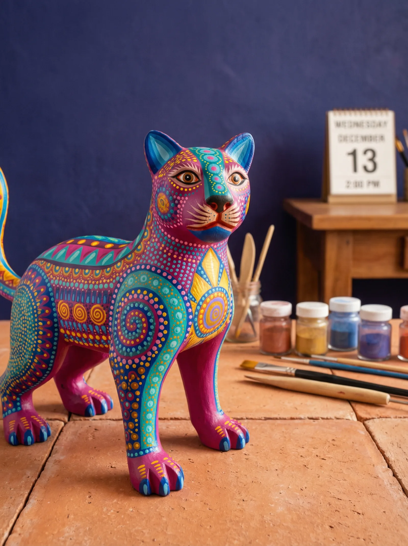 Painted wood alebrije
