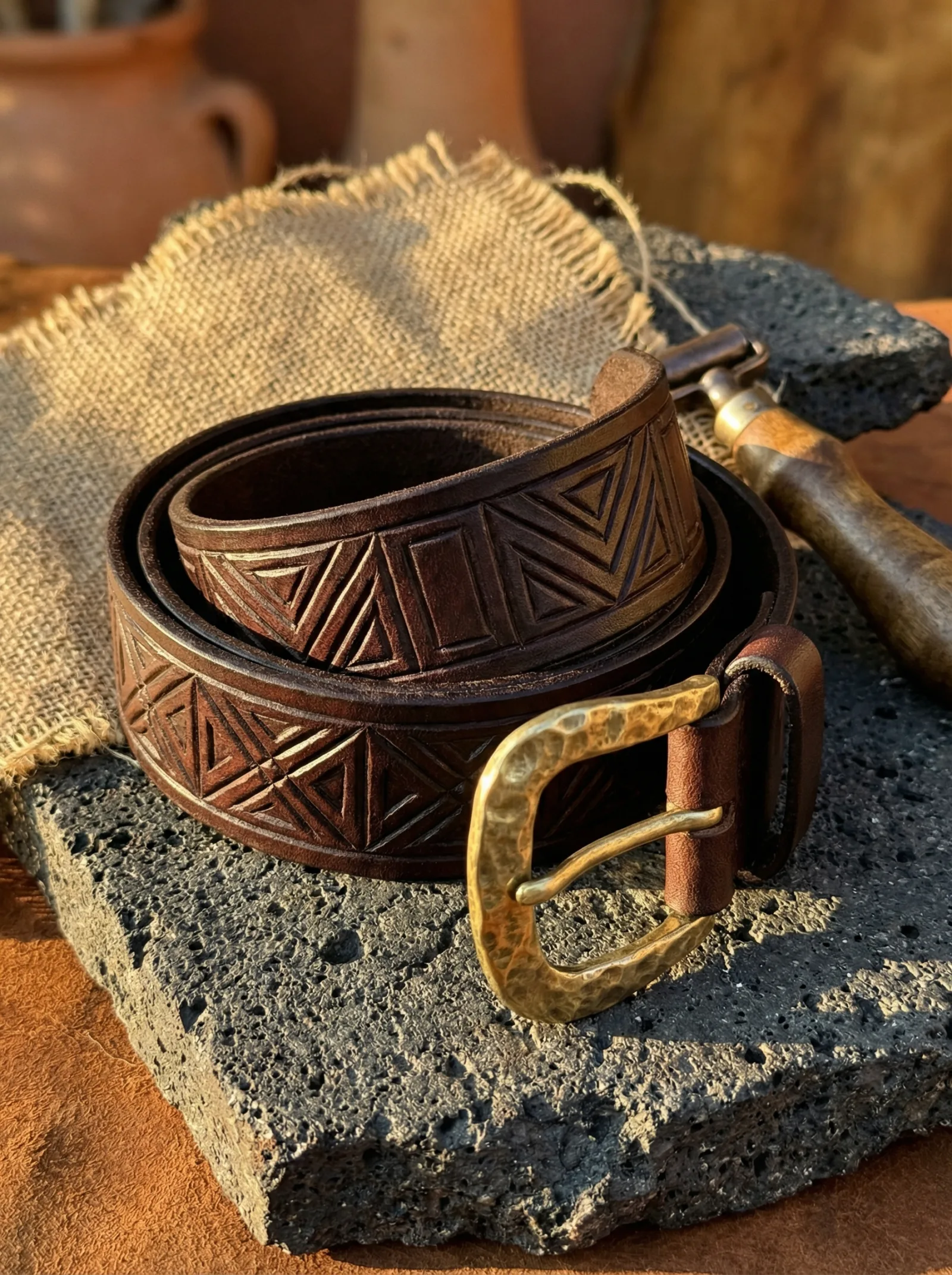 Tooled belt